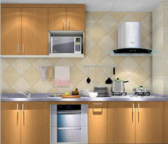 太平綠臺面整體廚房櫥柜F13628 尚品宅配櫥柜的優(yōu)雅美學(xué)與五金交電的品質(zhì)融合